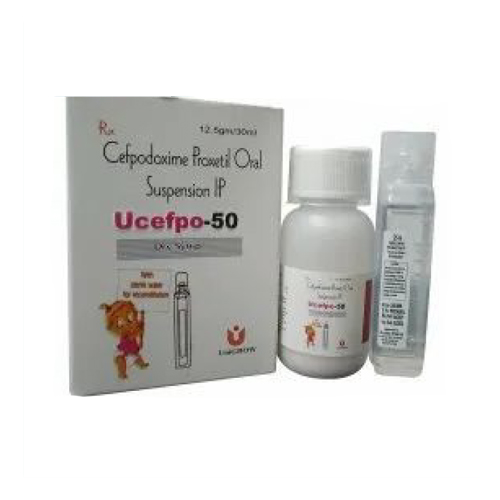 Product Name: Ucefpo 50, Compositions of Ucefpo 50 are Cefpodoxime Proxetil Oral  Suspension IP With Sterile  Water - Unigrow Pharmaceuticals