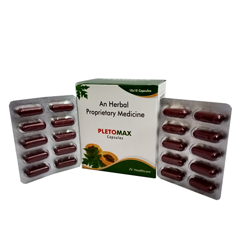 Product Name: Pletomax, Compositions of Pletomax are An Herbal Proprietary Medicine  - JV Healthcare
