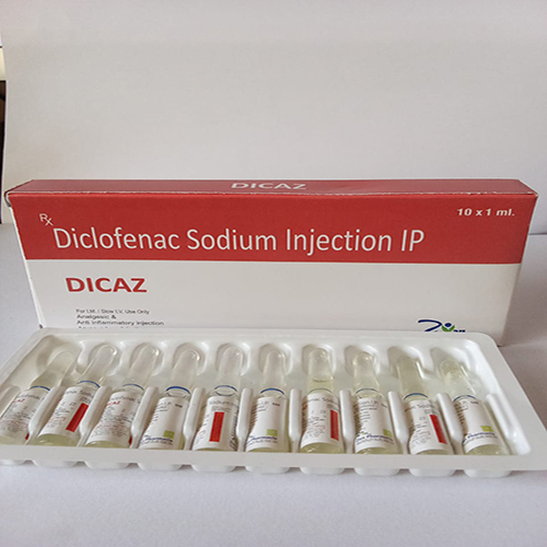 Product Name: DICAZ, Compositions of DICAZ are Diclofenac Sodium Injection IP - Arlig Pharma