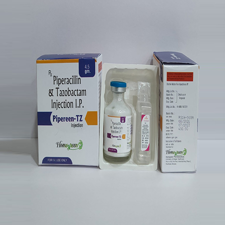 Product Name: Pipereen Tz, Compositions of Pipereen Tz are Piperacillin & Tazobactam Injection I.P. - Abigail Healthcare