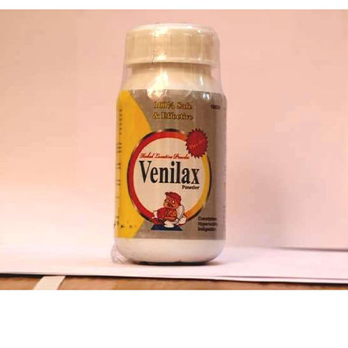 Product Name: Venilax, Compositions of Venilax are HERBAL LAXATIVE POWDER - Venix Global Care Private Limited