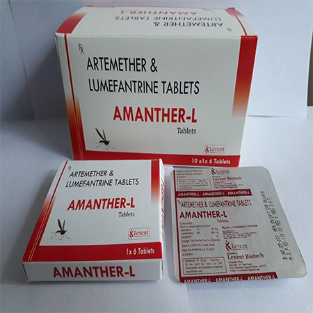 Product Name: Amanther L, Compositions of Amanther L are Artemether & Lumefantrine Tablets - Levent Biotech Pvt. Ltd