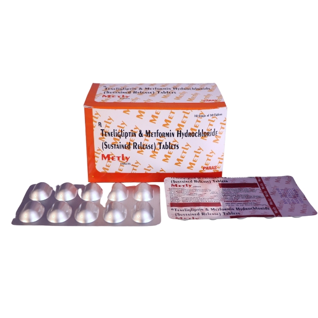 Product Name: METLY, Compositions of METLY are Tenligleptin 20 mcg, Matformin 500 mcg - Paras Laboratories Ltd