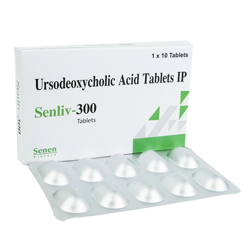 Product Name: Senliv300, Compositions of Senliv300 are Ursodeoxycholic Acid Tablets IP - Senen Biotech