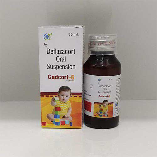 Product Name: Cadcort 6, Compositions of Cadcort 6 are Deflazacort Oral Suspension - Caddix Healthcare