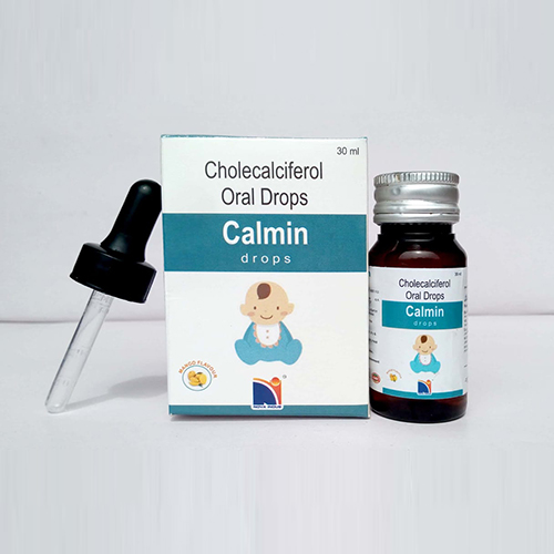 Product Name: Calmin Drops, Compositions of Calmin Drops are Cholecalciferol Oral Drops - Nova Indus Pharmaceuticals