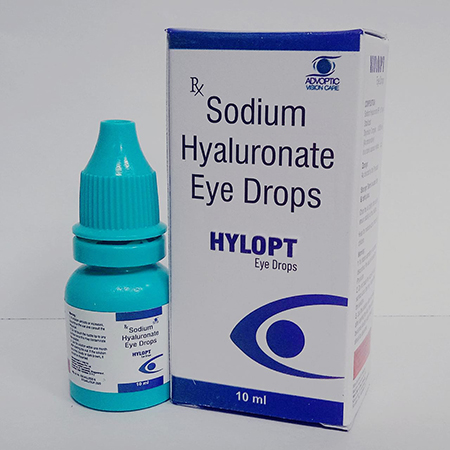 Product Name: Hylopt, Compositions of Hylopt are Sodium Hyaluronate Eye Drops - Ronish Bioceuticals