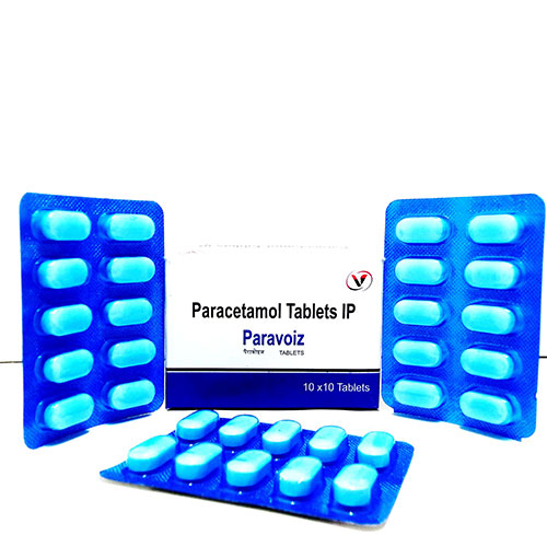 Product Name: Paravoiz, Compositions of Paravoiz are Paracetamol IP - Voizmed Pharma Private Limited