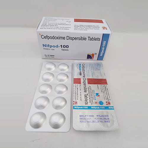 Product Name: Nifpod 100, Compositions of Nifpod 100 are Cefpodoxime Dispersible Tablets - Nova Indus Pharmaceuticals