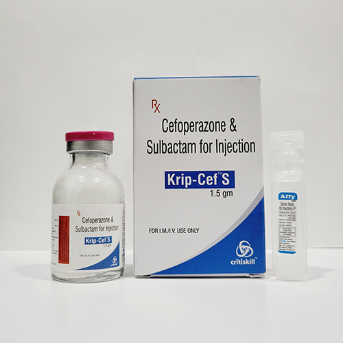 Product Name: Krip cef S, Compositions of Krip cef S are Cefoperazone Sulbactam For Injection - Kript Pharmaceuticals