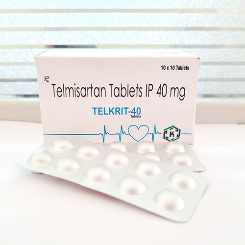 Product Name: Telkrit 40, Compositions of Telkrit 40 are Telmisartan Tablets Ip 40mg - Kriti Lifesciences