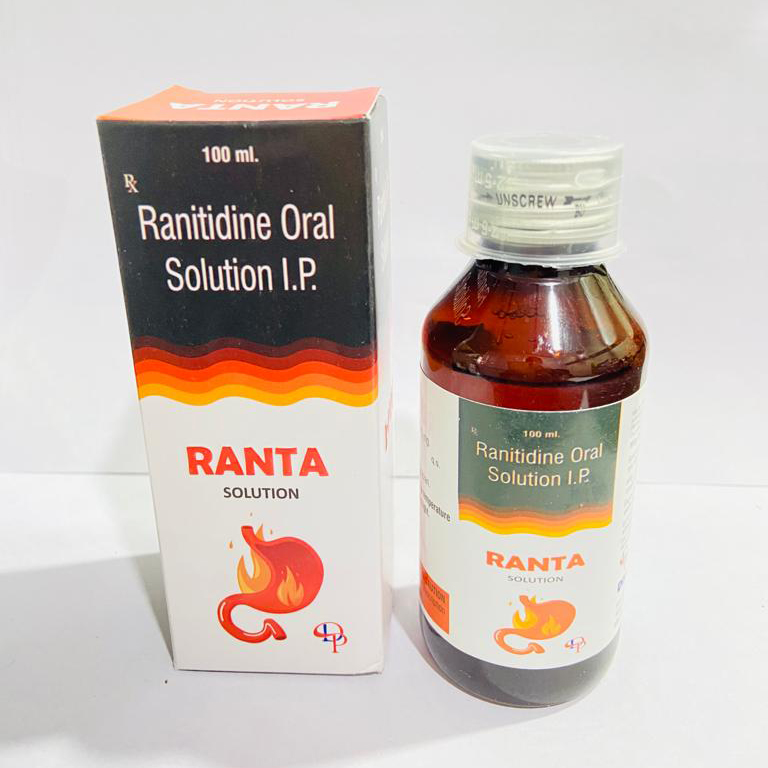 Product Name: Ranta, Compositions of Ranta are Ranitidine Oral Solution I.P. - Disan Pharma