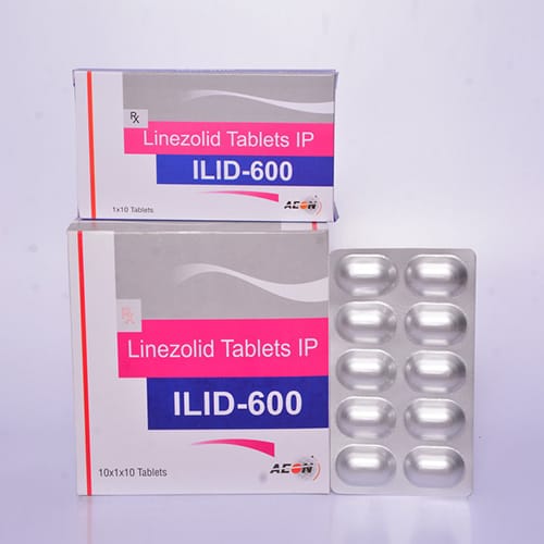 Product Name: ILID 600, Compositions of Linezolid Tablets IP are Linezolid Tablets IP - Aeon Remedies