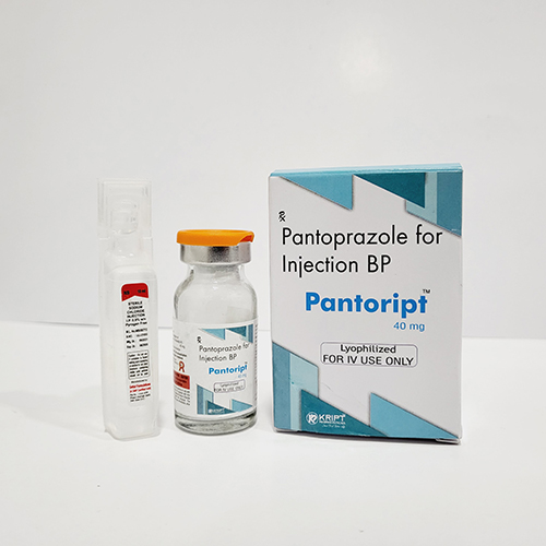 Product Name: Pantoript, Compositions of Pantoript are Pantoprazole for Imjection BP - Kript Pharmaceuticals