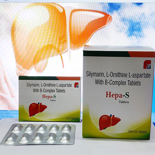 Product Name: Hepa S, Compositions of Hepa S are Silymarin, L Ornithine, L Aspartate With B Complex - Healthkey Life Science Private Limited