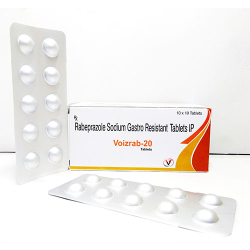 Product Name: Voizrab 20, Compositions of Voizrab 20 are Rabeprazole Sodium 20mg - Voizmed Pharma Private Limited