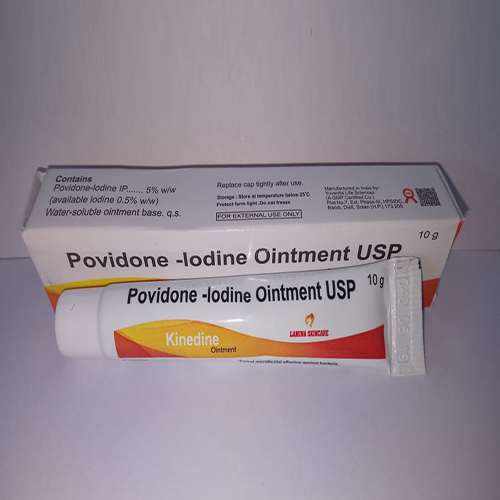 Product Name: Kinedine, Compositions of are Povidone Iodine Ointment USP - Manlac Pharma