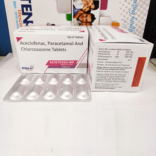 Product Name: ACISTENSA MR , Compositions of ACISTENSA MR  are Aceclofenac, Paracetamol And Chlorzoxazone Tablets - Stensa Lifesciences