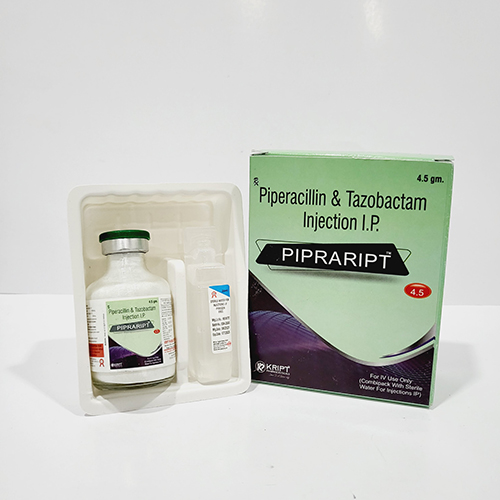 Product Name: PIPRARIPT, Compositions of PIPRARIPT are Piperacilllin & Tazobactam Injection I.P - Kript Pharmaceuticals
