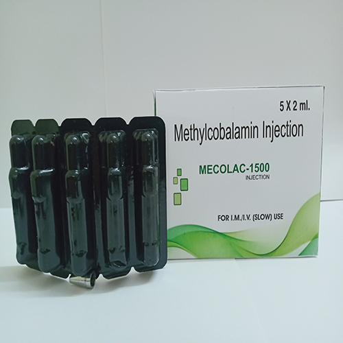 Product Name: Mecolac 1500, Compositions of Methylcobalamin Injection are Methylcobalamin Injection - Manlac Pharma