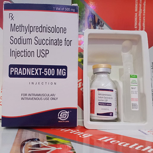 Product Name: PRADNEXT 500 MG, Compositions of PRADNEXT 500 MG are Methylprednisolone Sodium Succinate for Injection USP - C.S Healthcare