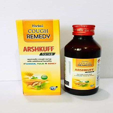 Product Name: Arshkuff, Compositions of Arshkuff are Herbal Cough Remedy - Medilente Pharma Private Limited