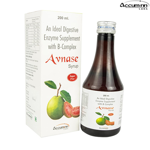Product Name: Avnase, Compositions of Avnase are An Ideal Digestive Enzymes Supplement with B-Complex - Accuminn Labs