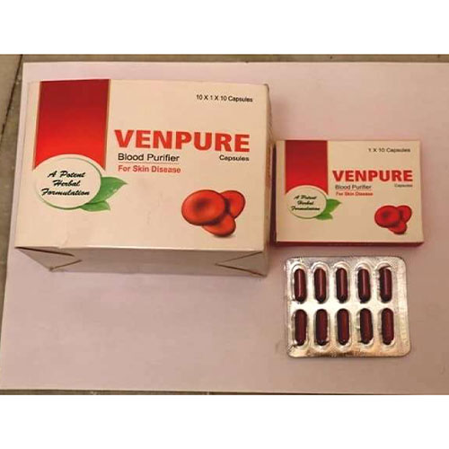 Product Name: Venpure, Compositions of Venpure are BLOOD PURIFIER CAPSULES - Venix Global Care Private Limited