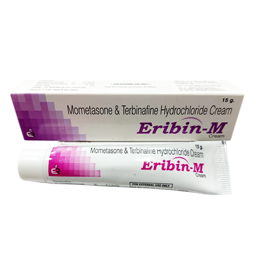 Product Name: Eribin M, Compositions of Eribin M are Mometasone & Terbinafine Hydrohloride Cream - Erika Remedies