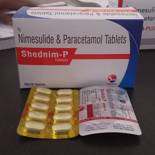 Product Name: Shednim P, Compositions of Shednim P are Nimesulide & paracetamol - Shedwell Pharma Private Limited