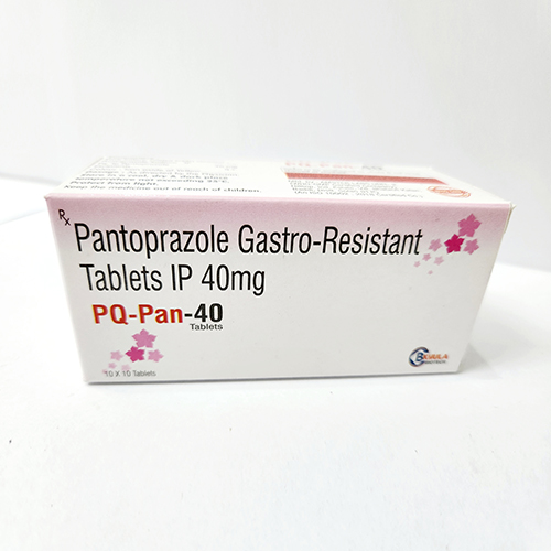 Product Name: PQ Pan 40, Compositions of PQ Pan 40 are Pantoprazole Gastro-Resistant Tablets IP 40 mg - Bkyula Biotech