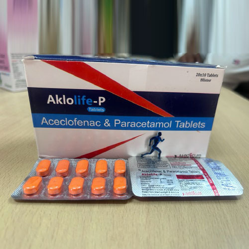 Product Name: Aclolife P, Compositions of Aclolife P are Aceclofenac and Paracetamol Tablets - Medicure LifeSciences