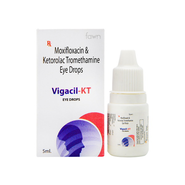 Product Name: VIGACIL KT, Compositions of Moxifloxacin & Ketorolac Tromethamine Solution are Moxifloxacin & Ketorolac Tromethamine Solution - Fawn Incorporation
