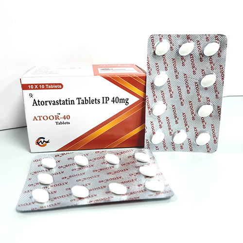 Product Name: Atoor 40, Compositions of are Atorvastatin Tablets IP 40 mg - Cardimind Pharmaceuticals