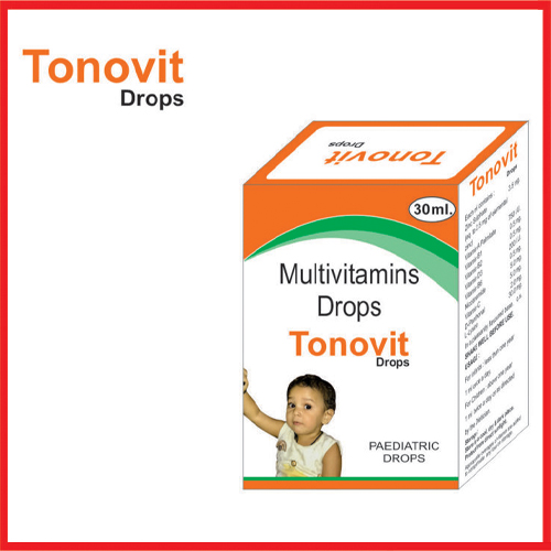 Product Name: Tonovit Drops, Compositions of Tonovit Drops are Multivitamins Drops - Greef Formulations