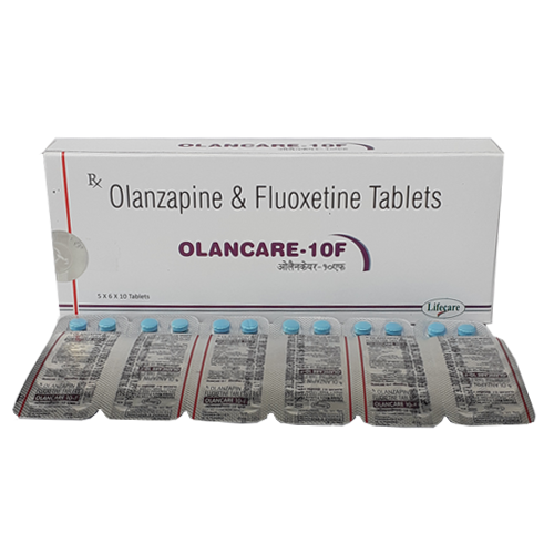 Product Name: Olancare 10F, Compositions of Olancare 10F are Olanzapine & Fluoxetine Tablets - Lifecare Neuro Products Ltd.