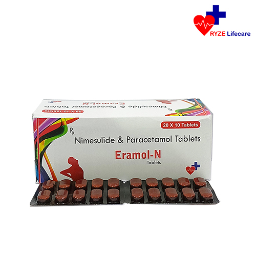Product Name: Eramol N, Compositions of Eramol N are Nimesuilde & Paracetamol Tablets  - Ryze Lifecare
