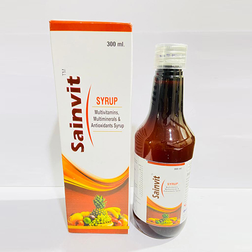 Product Name: Sainvit, Compositions of Sainvit are Multivitamins,Multimineral and Antioxidants Syrup - Disan Pharma