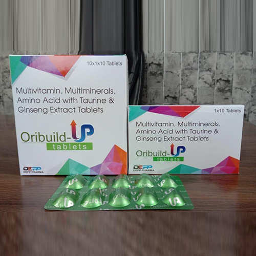 Product Name: Oribuild Lp, Compositions of Oribuild Lp are Multivitamins,Multimineral,Amino Acid with Taurine and Ginseng Extract Tablets - Jonathan Formulations