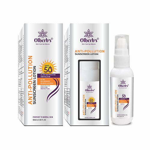 Product Name: Anti pollution, Compositions of Anti pollution are Sunscreen Lotion - Biofrank Pharmaceuticals (India) Pvt. Ltd