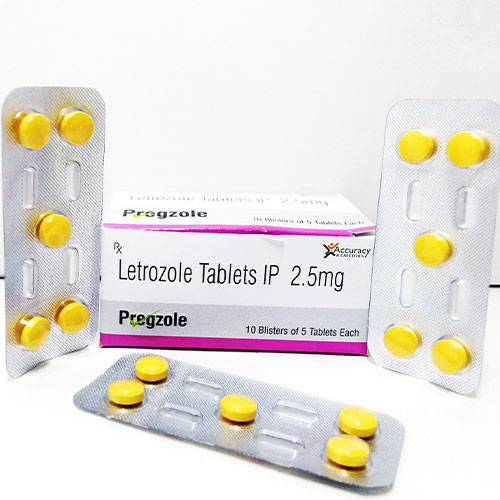 Product Name: Pregzole, Compositions of Pregzole are LETROZOLE 2.5 MG  - Voizmed Pharma Private Limited