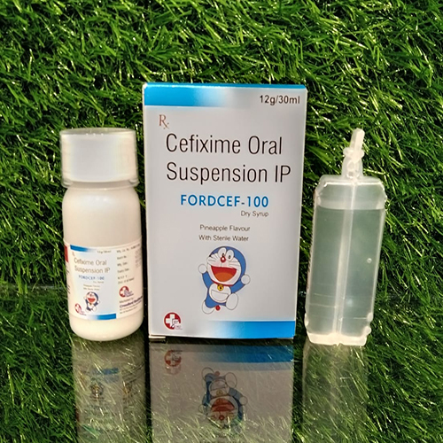 Product Name: Fordcef 100, Compositions of Fordcef 100 are Cefixime Oral Suspension IP - Crossford Healthcare