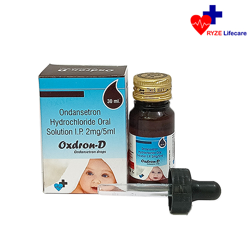 Product Name: Oxdron D , Compositions of Oxdron D  are Ondansetron Hydrochloride Oral Solution I.P. 2mg/5 ml - Ryze Lifecare