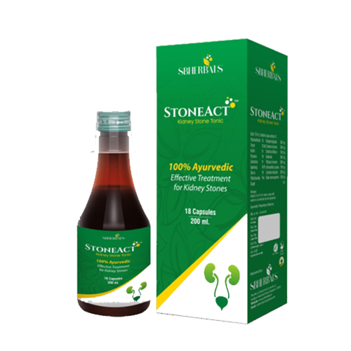 Product Name: Stoneact, Compositions of Stoneact are 100% Ayurvedic Effective Treatment for Kidney Stones - Sbherbals