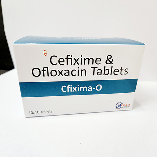 Product Name: Cfixima O, Compositions of Cfixima O are Cefixime & Ofloxacin Tablets - Bkyula Biotech