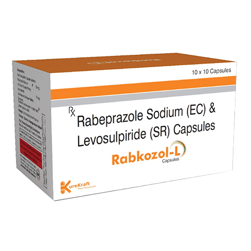 Product Name: RabkozolL, Compositions of RabkozolL are Rabeprazole Sodium (EC) & Levosulpiride(SR) - KureKraft Pharmaceuticals
