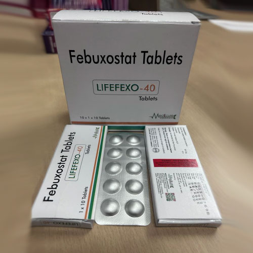 Product Name: LIFEFEXO 40, Compositions of LIFEFEXO 40 are Febuxostat Tablets  - Medicure LifeSciences