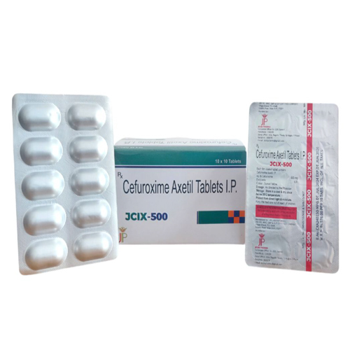 Product Name: Jcix500, Compositions of Jcix500 are Cefuroxime Axetil Tablets I.P - Jecks Pharma