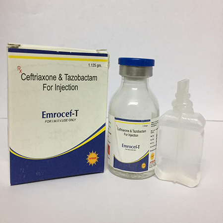 Product Name: EMROCEF T, Compositions of EMROCEF T are Ceftriaxone & Tazobactam For Injection - Apikos Pharma