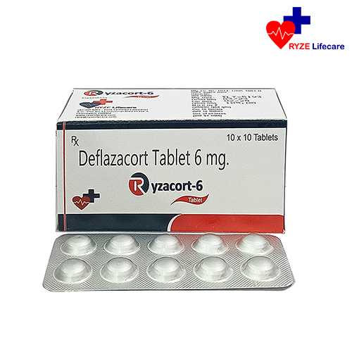 Product Name: Ryzacort 6, Compositions of Ryzacort 6 are Deflazacort tablet 6 mg - Ryze Lifecare